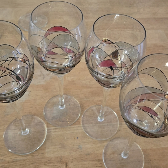 Partylite Mosaic Glassware - Large Bowl, Wine & Martini Glasses, Votive Holders - Picture 9 of 9